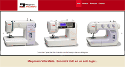 Desktop Screenshot of maquineravillamaria.com