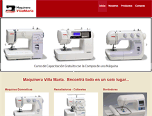 Tablet Screenshot of maquineravillamaria.com